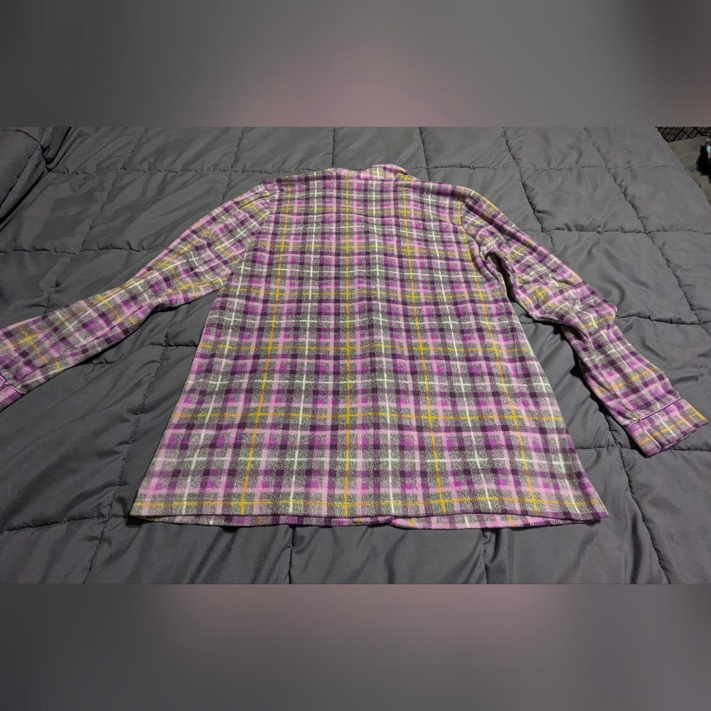 CELESTIAL DREAMS Womens Pajama set - Purple and Yellow Plaid size Large 12-14 - Picture 14 of 14